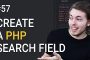 57: How to create a search field with PHP and MySQLi | PHP tutorial | Learn PHP programming